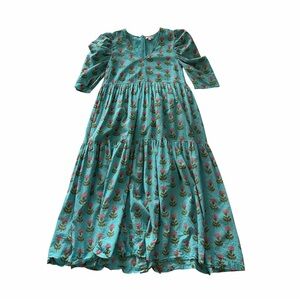 Maisonette Pink Chicken Maribelle Dress Sz XS Blue Cornflower Boho Cottagecore